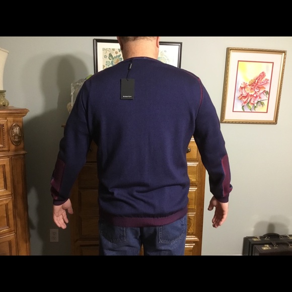 Bugatchi Night Blue Sweater XL - Picture 2 of 8